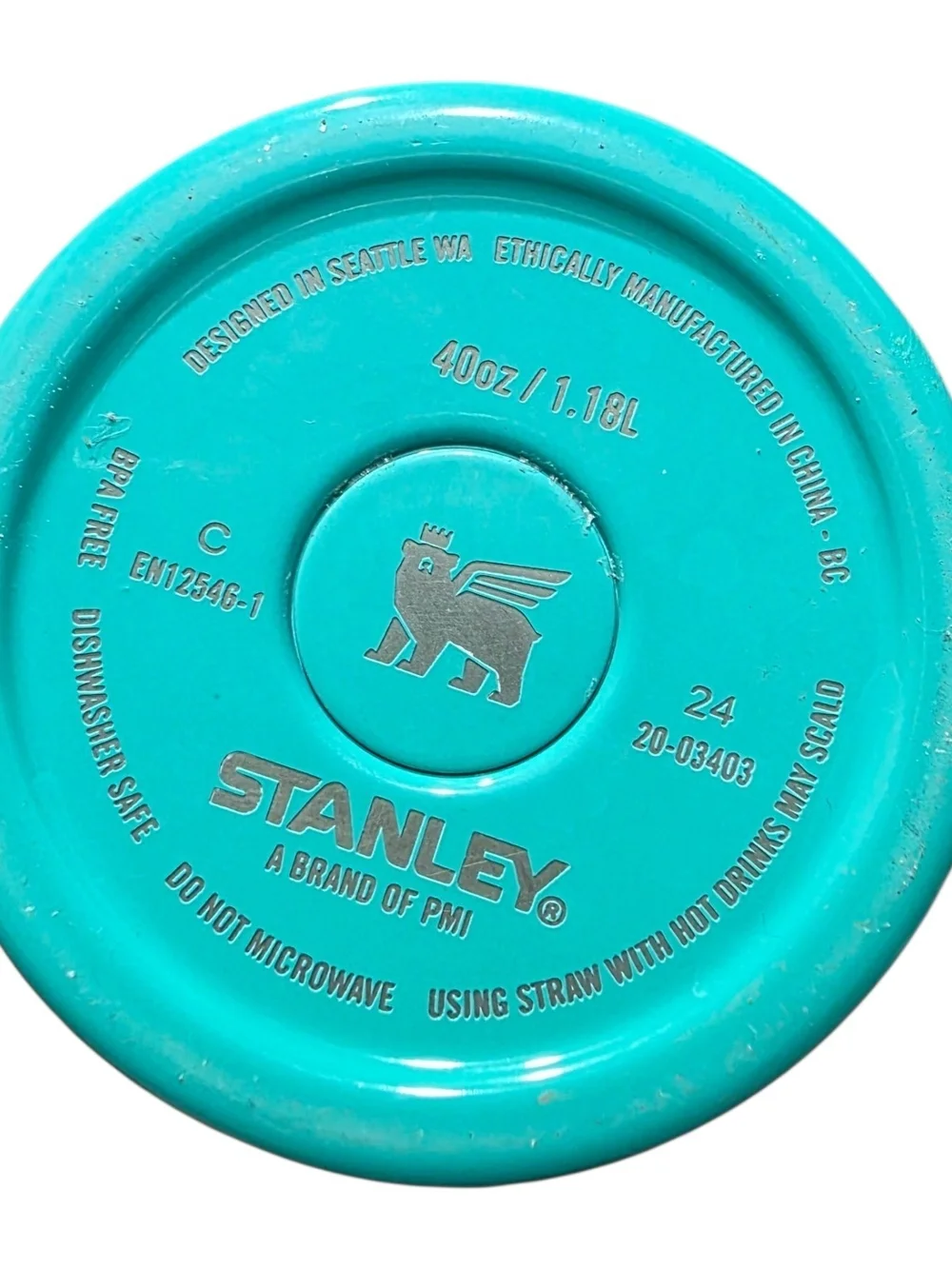 40 Oz Stanley Teal Tumbler - Picture 4 of 4